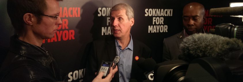 Soknacki hopes province will be 'amenable' if he wins TO mayoral race