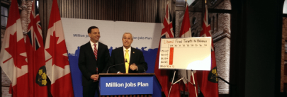 Hudak and Fedeli slam Liberals' deficit plan