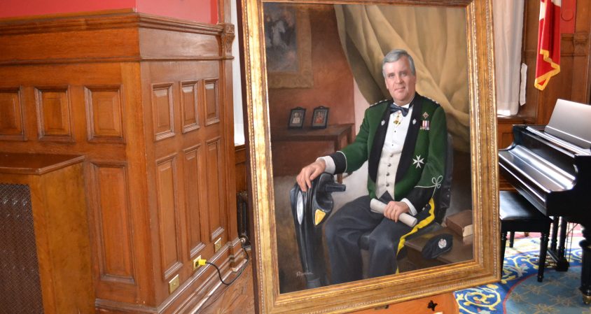 Seen: The lieutenant-governor of Ontario (in painted form)