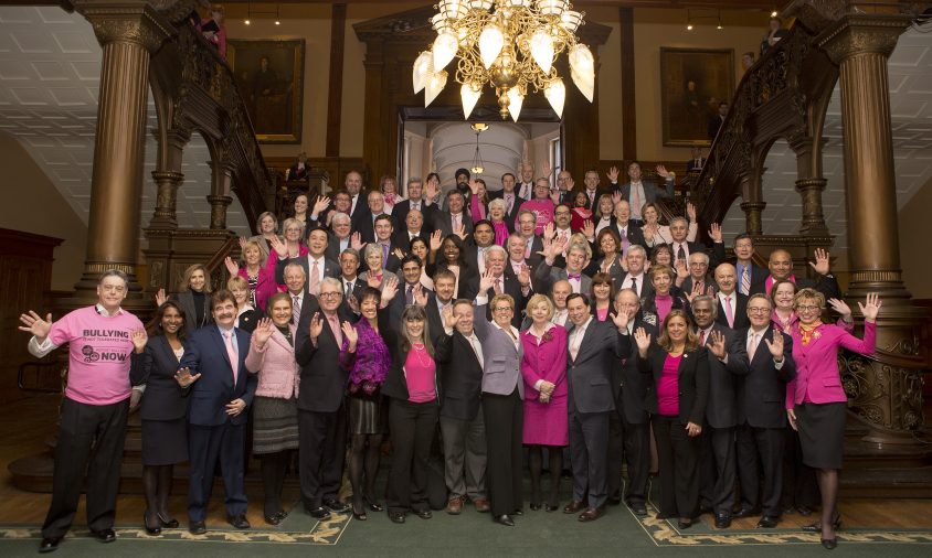 Seen: Ontario MPPs look pretty in pink in honour of Anti-Bullying Day