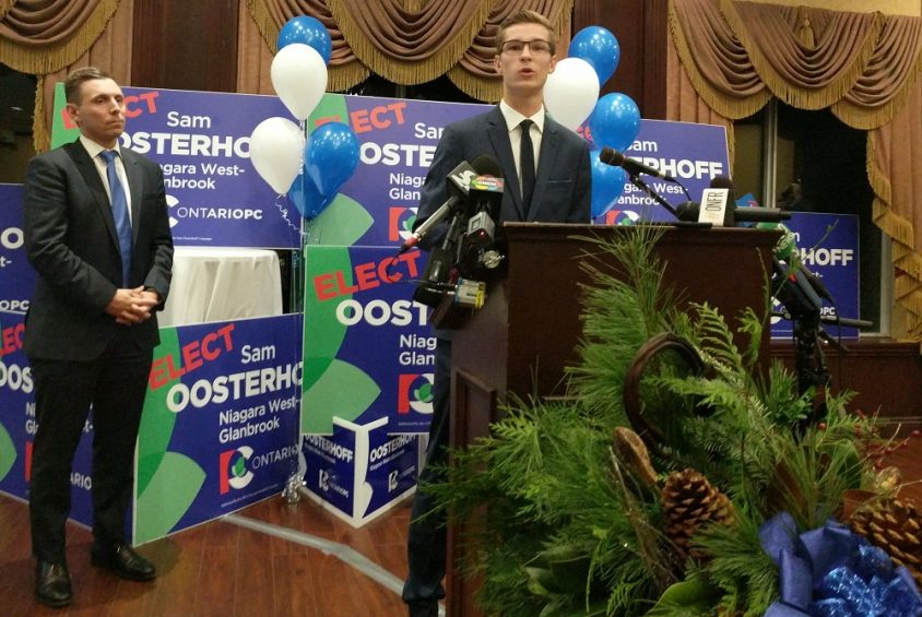 No 'party buses' but a 'celebration': Brown explains delay in MPP-elect Sam Oosterhoff's swearing-in