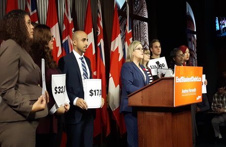 Horwath says Liberals’ ‘not-free’ tuition plan no cure for student debt