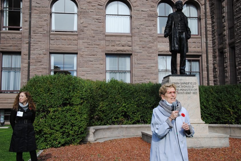 Polling poorly, premier begins campaign-style tour of Ontario colleges and universities