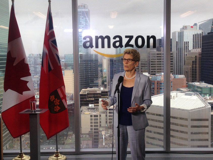 Ontario should 'embrace' Amazon expansion north of the border: Wynne