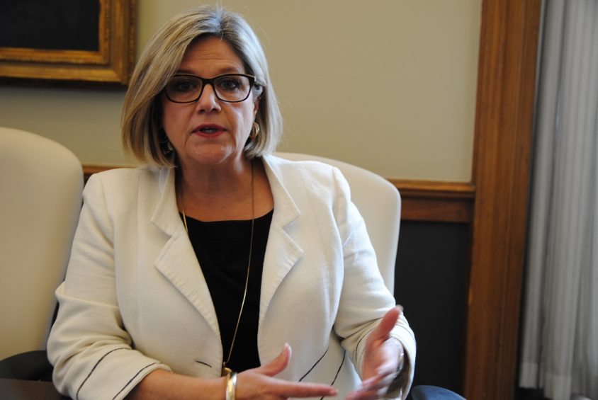 Happening: Horwath embarks on mini health-care tour in the dog days of summer