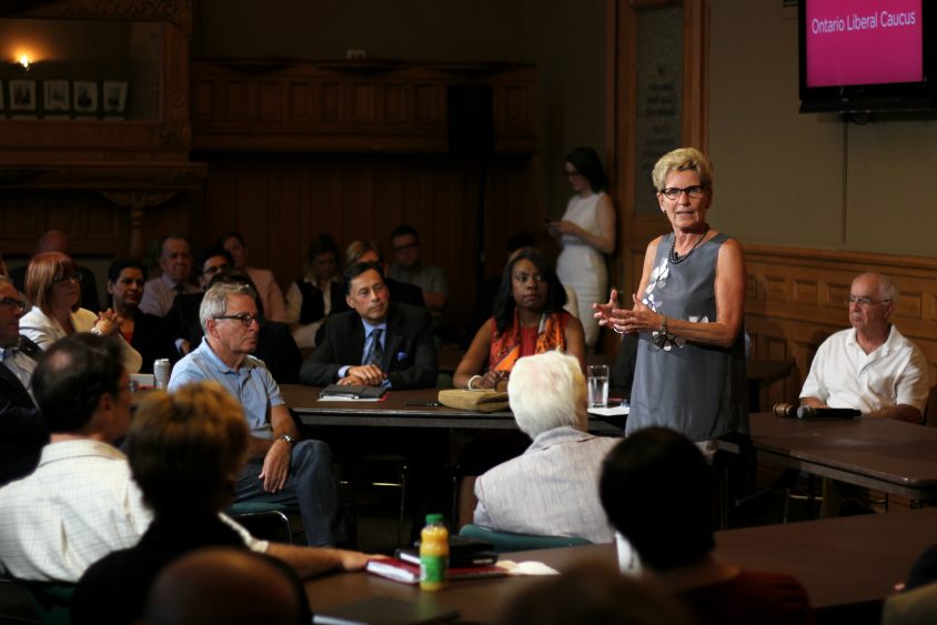 Wynne rallies Grit troops, showcases vision for 'fairer' Ontario in caucus-wide address