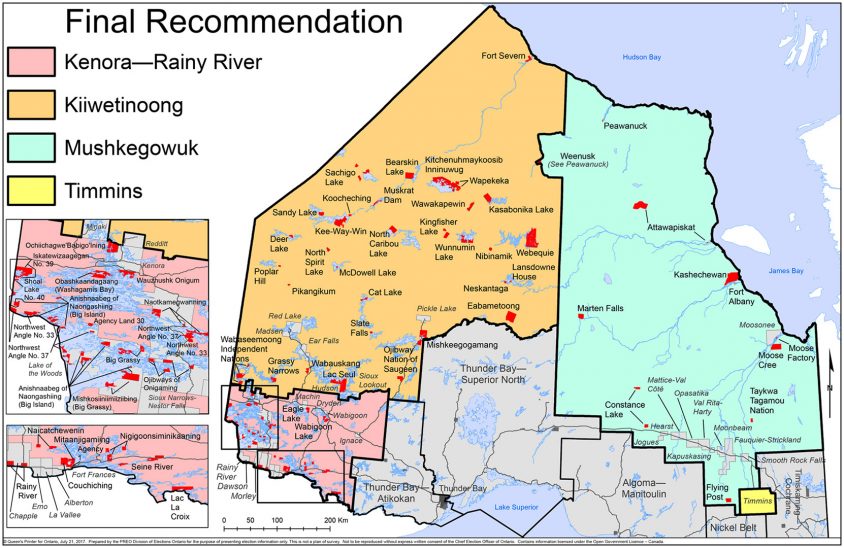 Government planning to create two new northern ridings