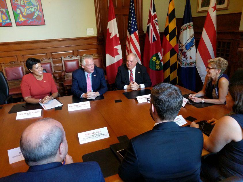 Governors visit Ontario legislature, criticize bluster, rhetoric and distractions of Washington during trade talks