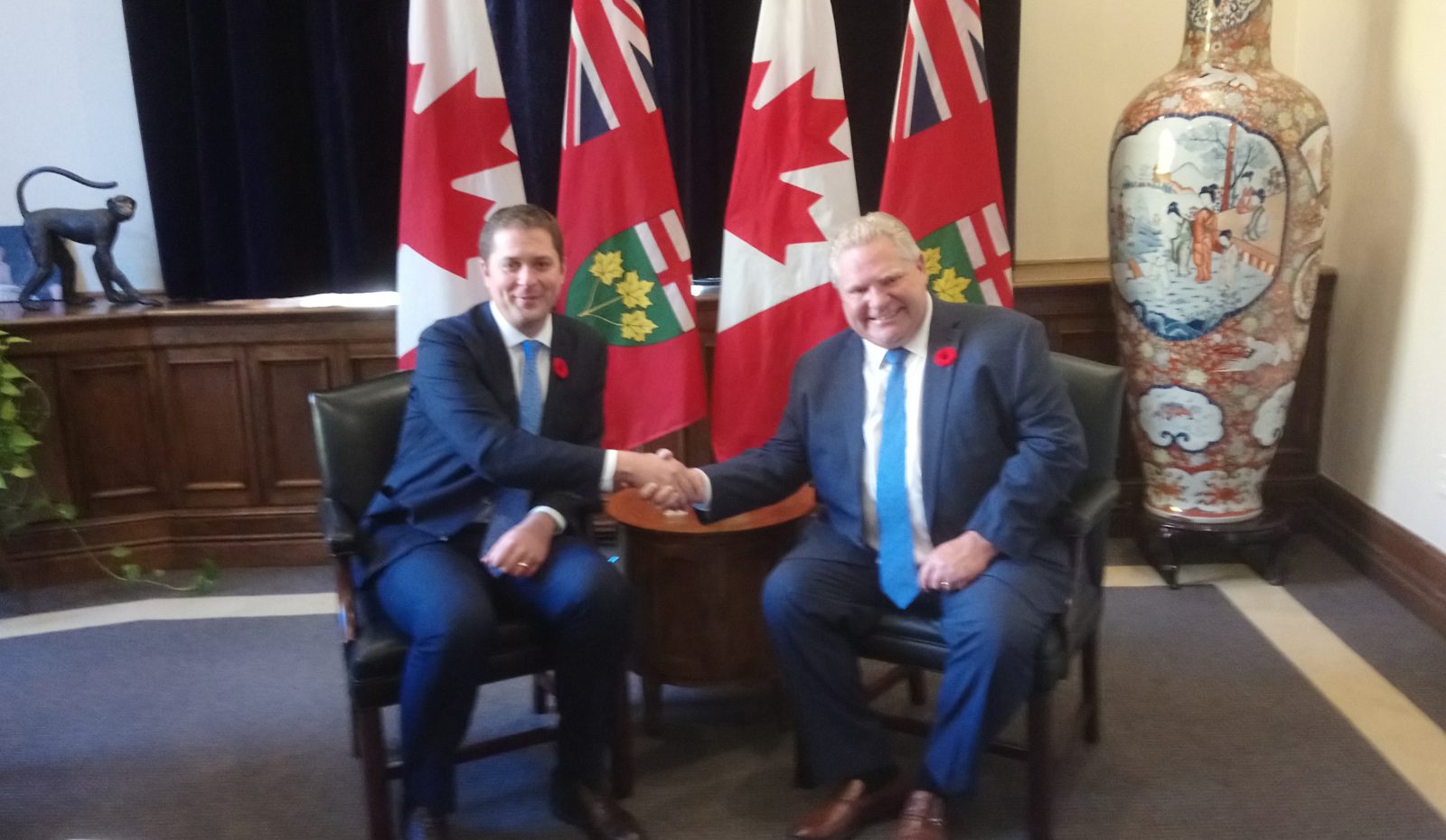 Ford and Scheer unite conservative forces at Queen's Park