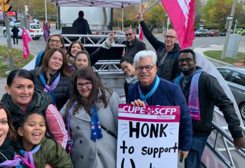 Protestors take to Queen's Park as government tries to strike a new tone