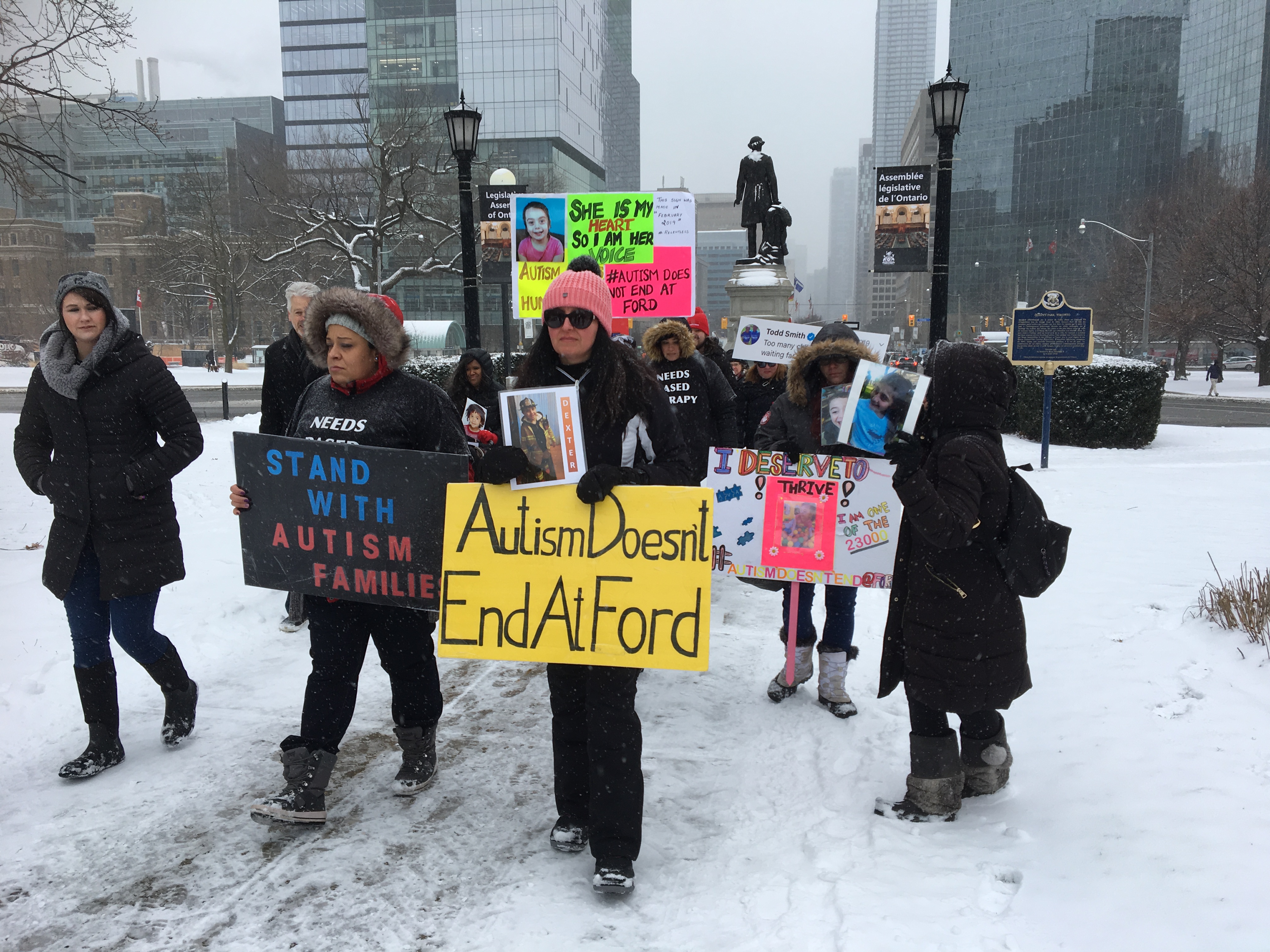 Autism advocates rally at Queen's Park, say PC government has 'frozen us exactly where we were a year ago'