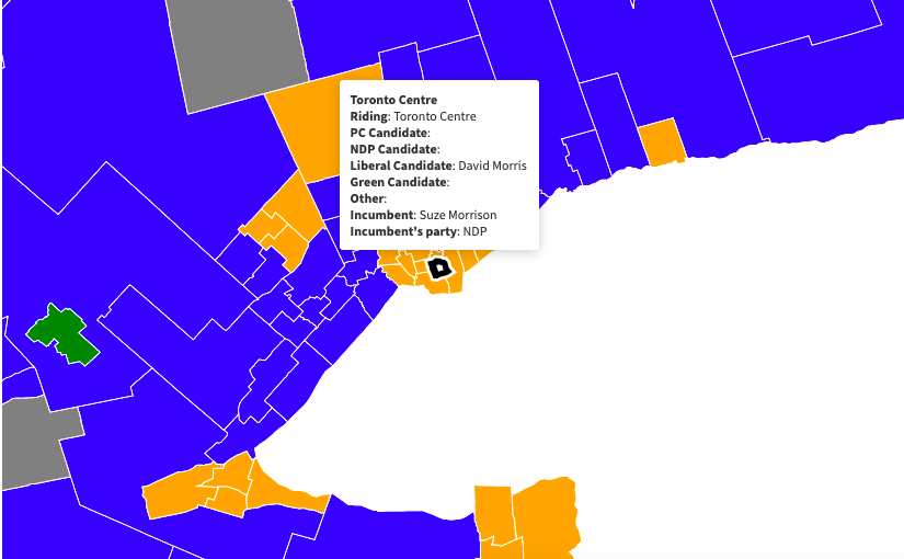 2022 Ontario provincial election: candidate map and list
