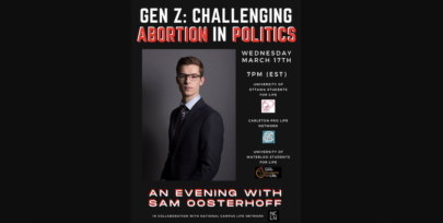 Oosterhoff under fire for plans to speak at campus anti-abortion event