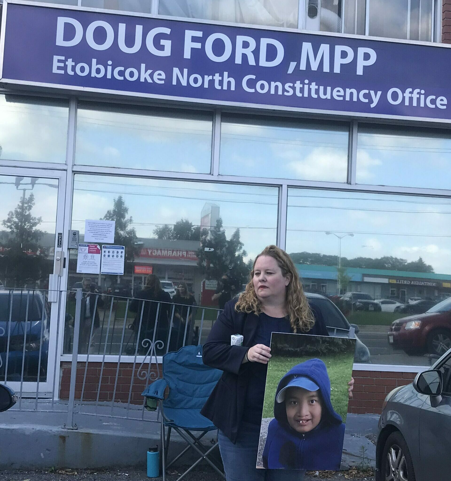 Premier Ford promises to call mother who is camping outside his office for autism supports