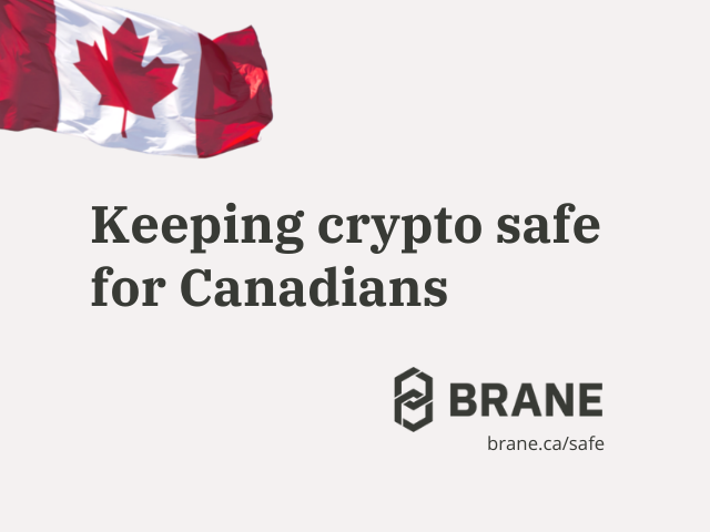Sponsored Content: Independent, sustainable, Canadian — Brane offers a better way to keep crypto safe