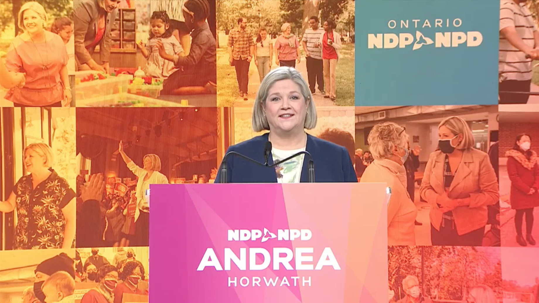 Horwath bashes Ford's, Del Duca's leadership as NDP upholds hers