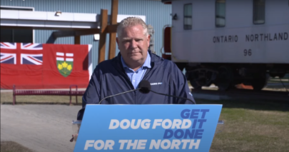 Tories' top boss touts transportation in Timmins