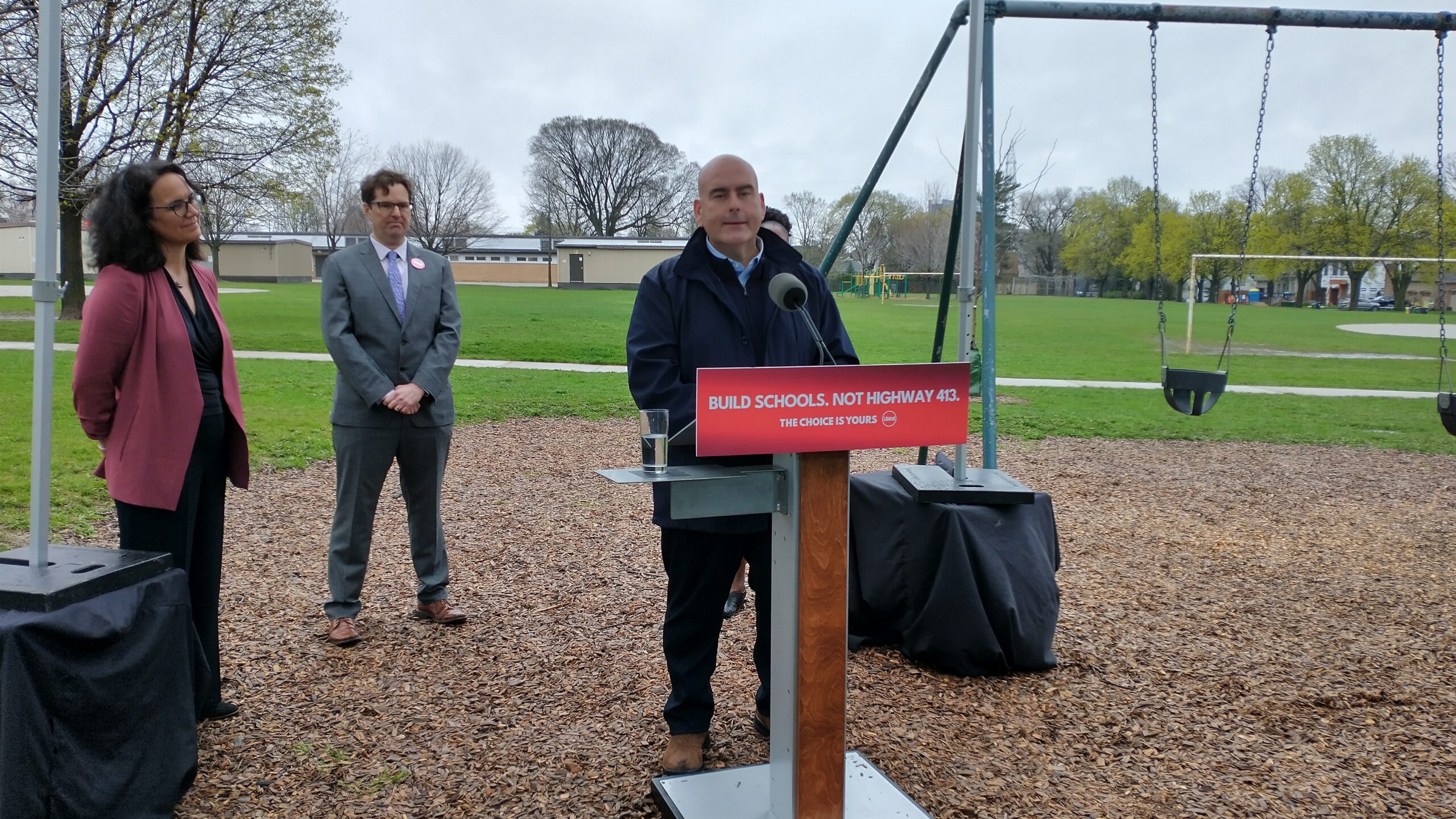 Del Duca gives Ontarians a 'choice': Highway 413 or new schools