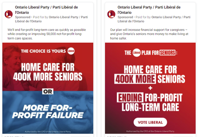 Ontario Liberals betting heavily on Facebook ads