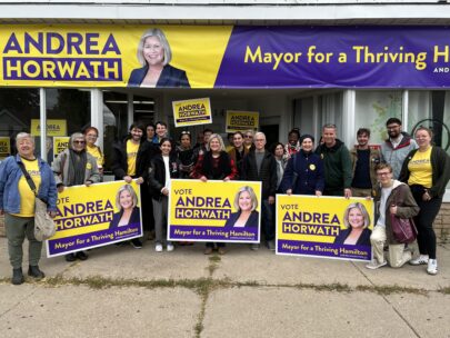 Andrea Horwath leads in Hamilton's mayoral race