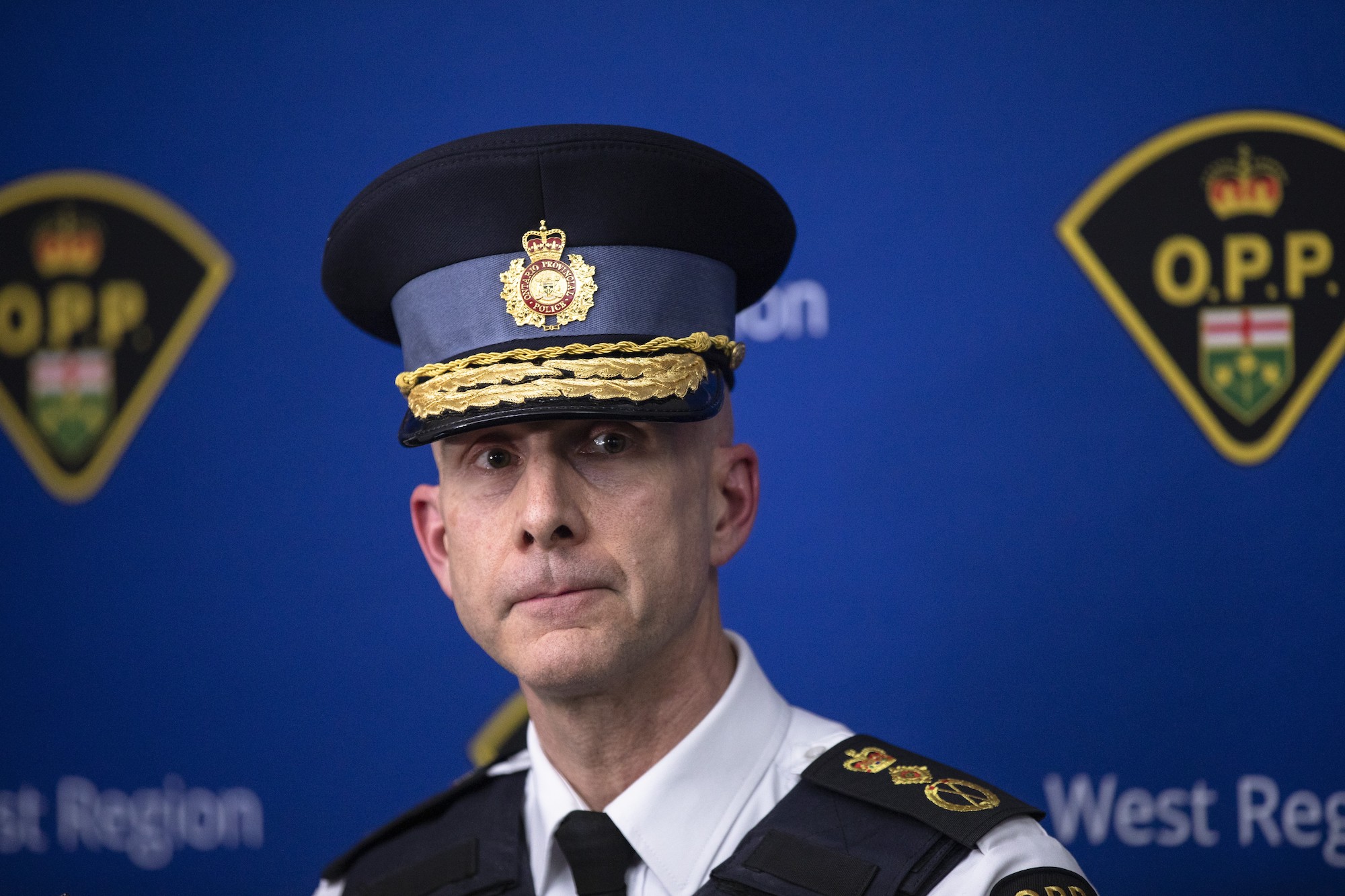 Premier vows at OPP officer's funeral to 'do whatever it takes' to protect police